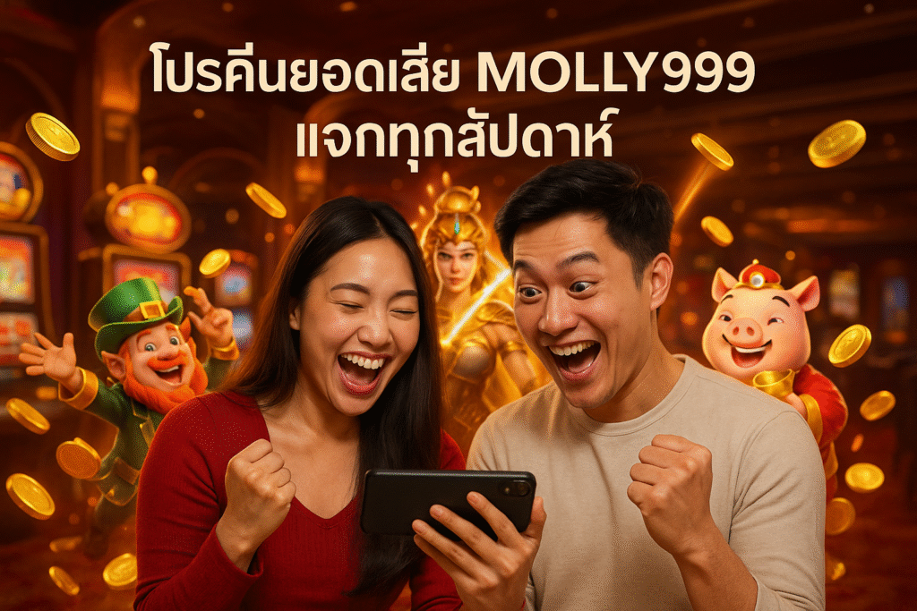 โปรคืนยอดเสีย MOLLY999 แจกทุกสัปดาห์