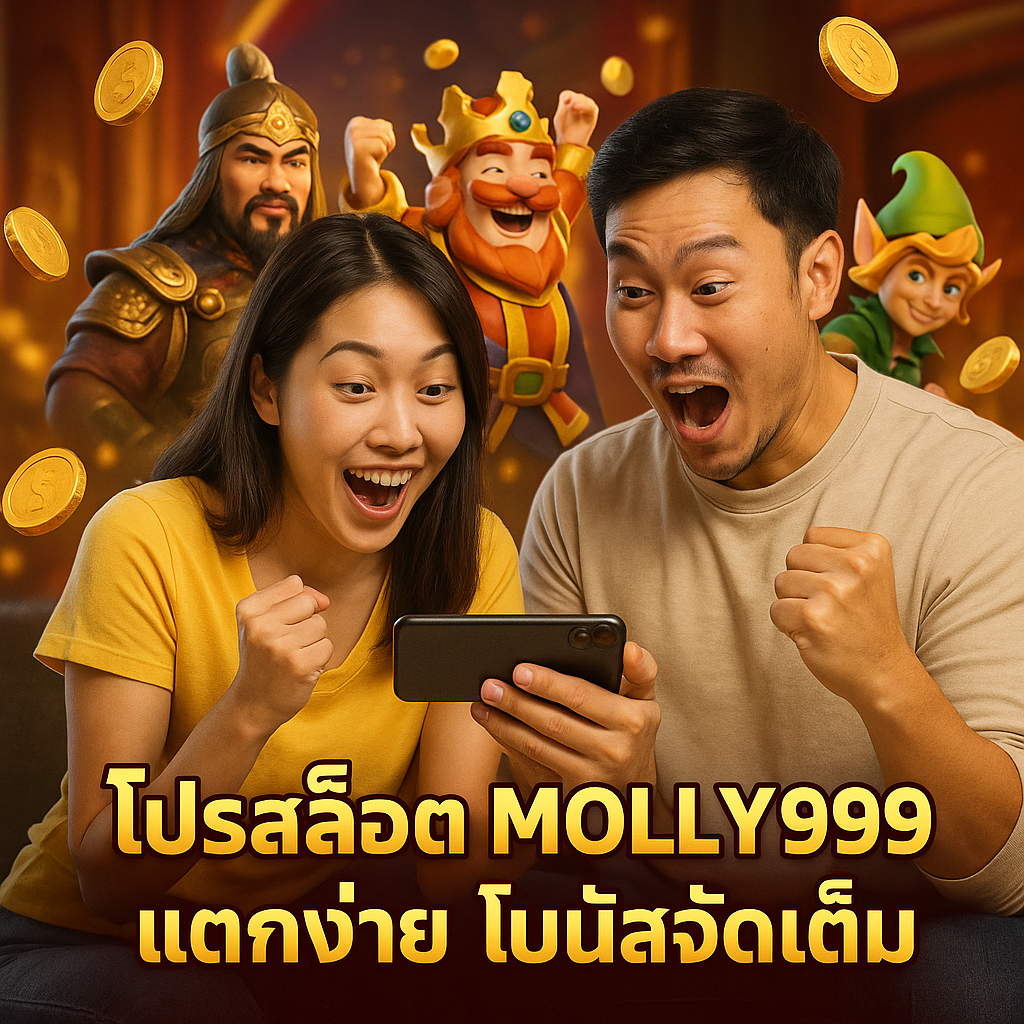 โปรสล็อต MOLLY999 แตกง่าย โบนัสจัดเต็ม